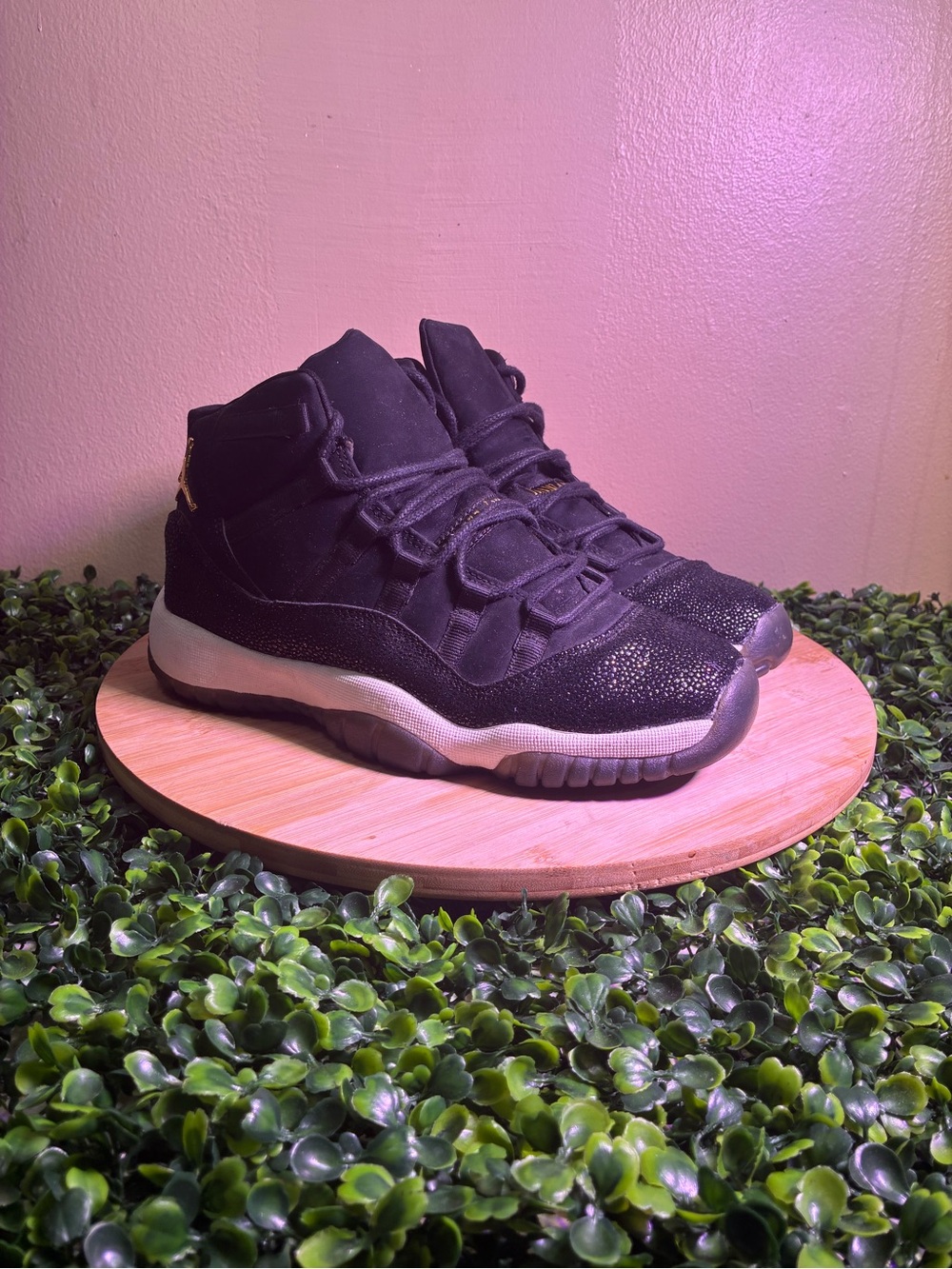 🔥 AIR JORDAN 11 RETRO HEIRESS BLACK STINGRAY GS SZ 6 YOUTH WOMENS 7.5 852625-030